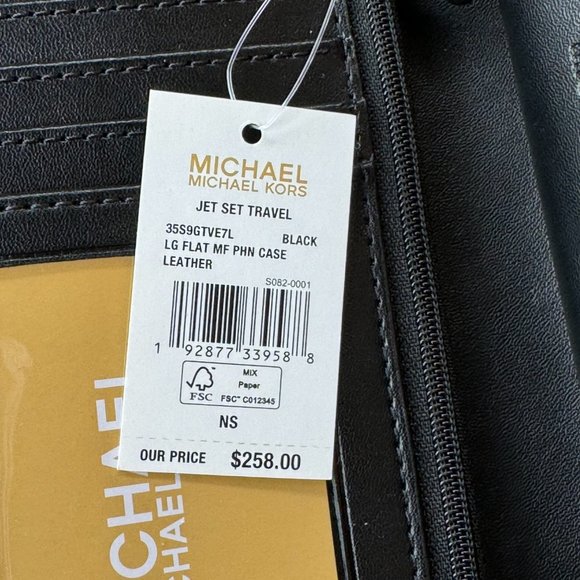 Michael Kors Jet Set Travel Large Chain Tote Bag + Wallet Black - Picture 14 of 14